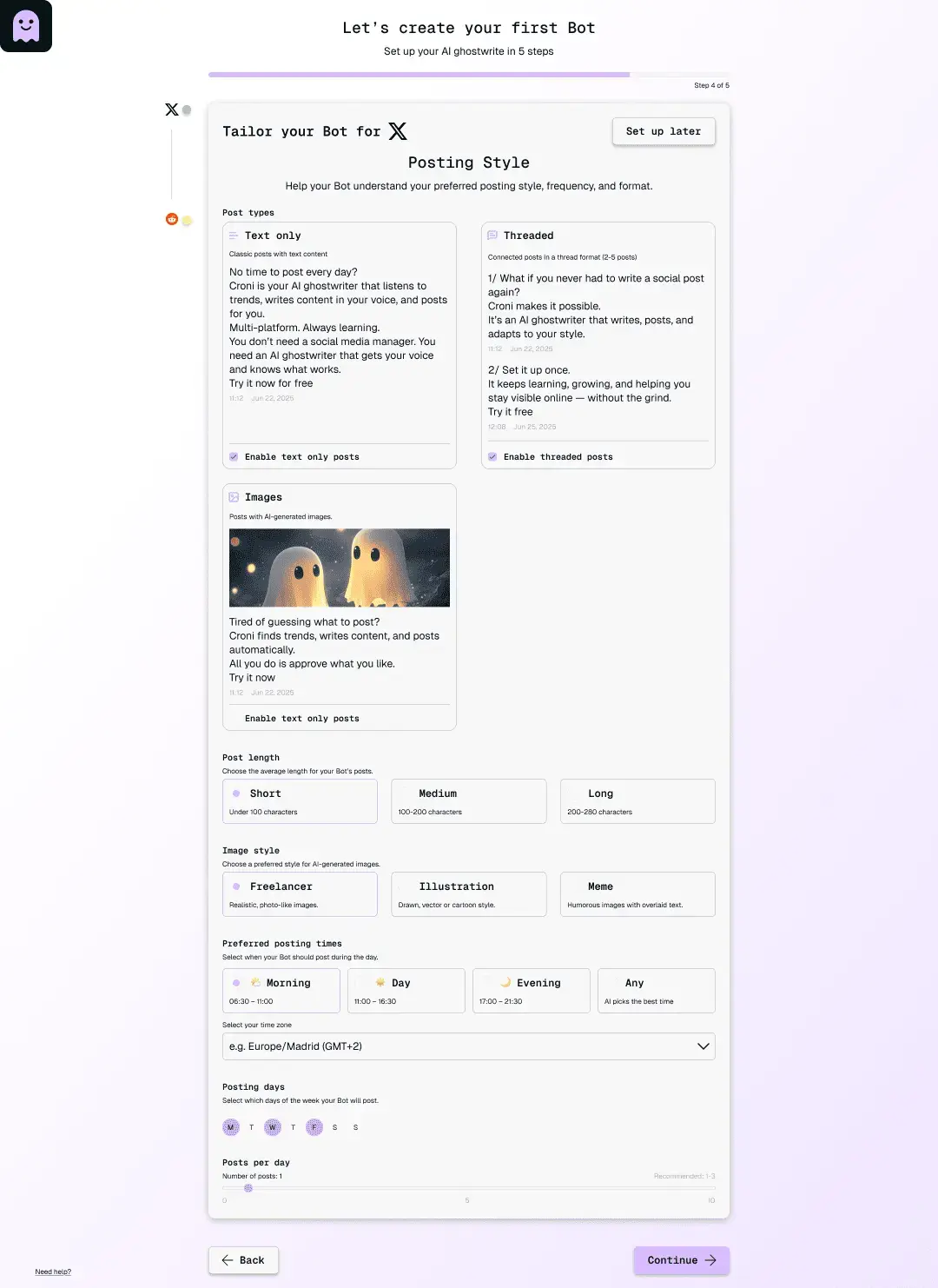 App showcase step 2