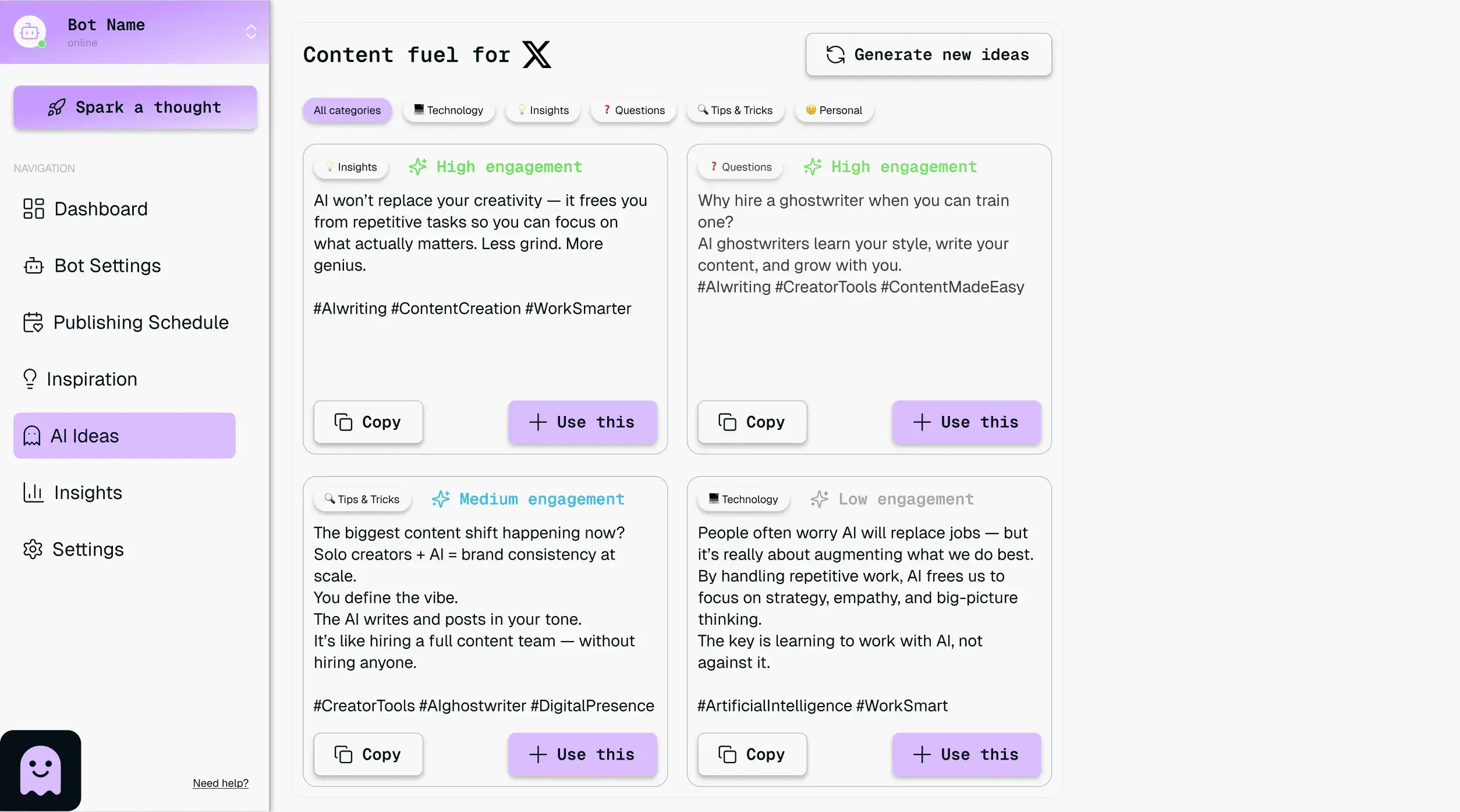 App showcase step 3